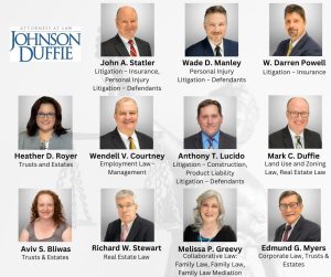 A list of Johnson Duffie attorneys and their specialties
